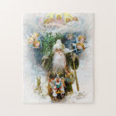 Recherche de père noël vintage puzzles Cru