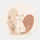 Recherche de chats mignons autocollants Chat de dessin animé