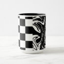Recherche de damier noir tasses Tendance