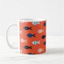 Recherche de poissons vintages tasses Motif