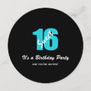 Recherche de bonbon 16 invitations Bleu