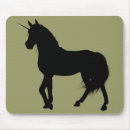 Recherche de licorne noire tapis souris Imaginaire