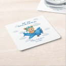 Recherche de avion dessous de verres Baby shower garçon
