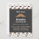 Recherche de moustache bash invitations Moderne