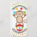 Recherche de singe 10x23 invitations Enfants
