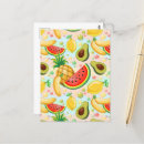 Recherche de motif de bananes cartes postales Été