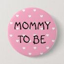 Recherche de mom to be badges Pink