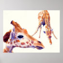 Recherche de peinture de girafe posters Aquarelle