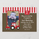 Recherche de tracteur rouge invitations Boy