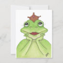 Recherche de prince grenouille cartes postales Vert