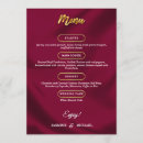 Recherche de burgundy menus Du dîner de répétition