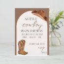 Recherche de bébé cowboy invitations Brun