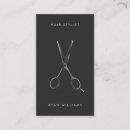 Recherche de ciseaux cartes visite Salon de coiffure