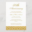 Recherche de 50 ans mariage anniversaire invitations Moderne