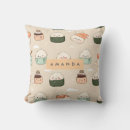 Recherche de motif japonais coussins Pastel