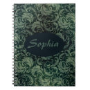 Recherche de motif floral vintage carnets Vert