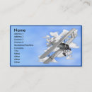Recherche de avion vintage cartes visite Voler