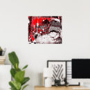 Recherche de fissures posters Rouge