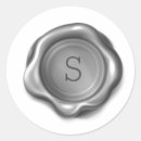 Recherche de monogramme métallique autocollants Jolie