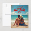 Recherche de drapeau australien cartes postales Fête australienne