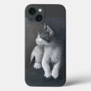 Recherche de chat gris iphone coques Blanc