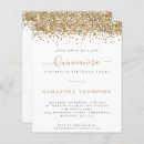 Zoek naar glitter quinceañera uitnodigingen Goud