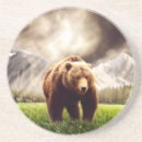 Recherche de ours gris dessous de verres Animaux