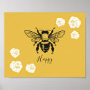 Recherche de abeille heureuse posters Citation