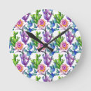 Recherche de fleur de cactus horloges Aquarelle