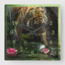 Recherche de tigre sauvage horloges Gros chats