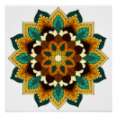 Recherche de motif de mandala posters Fleur