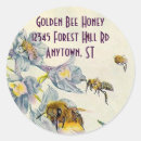 Recherche de abeilles fleurs autocollants Miel