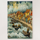 Recherche de pêcheurs sur puzzles Bateaux
