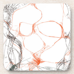 00010 abstracte kunst drankjes onderzetter