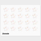 00010 abstracte kunst ster sticker (Vel)