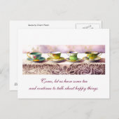 0001 Ligne de Teacups Chaim Potok Carte postale (Devant / Derrière)