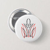 0001 Pinstripe Ronde Button 5,7 Cm (Voorkant /achterkant)