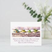 0001 Rij van Briefkaart van Teacups Gladstone (Staand voorkant)