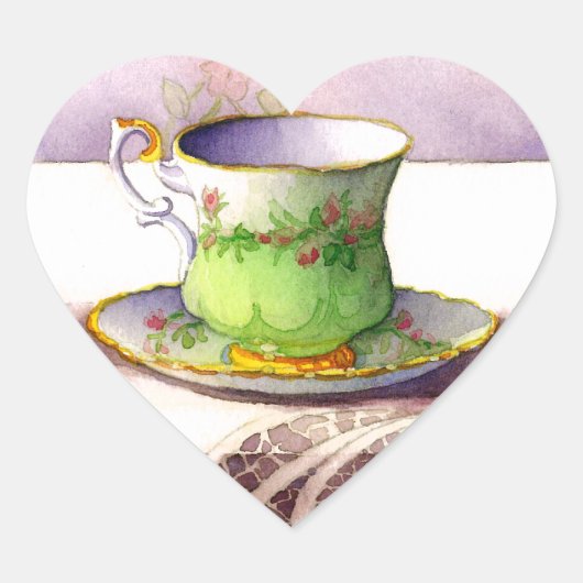 0001 Teacup on Lace Stickers (Devant)
