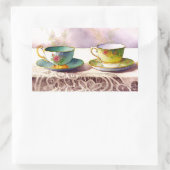 0001 Teacups sur Stickers dentelle (Sac)