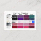 #0001 Ware winter Visitekaartje (Achterkant)