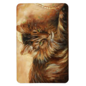 0005 Kat op Kussen Magneet (Verticaal)