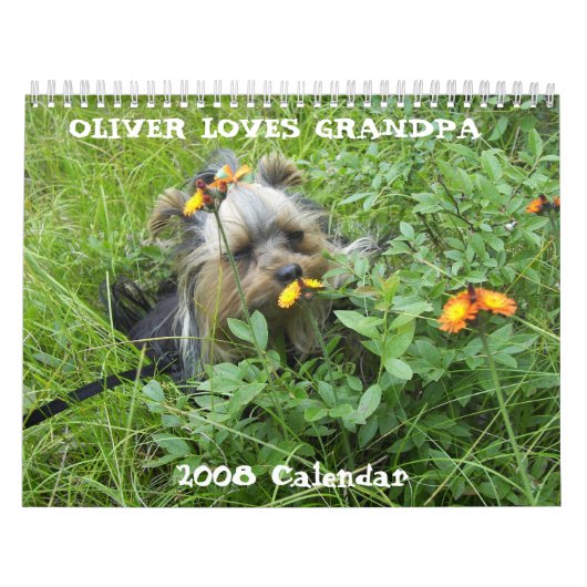 000_0011, OLIVER AIME le GRAND-PAPA, le calendrier (Protection)