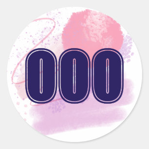 000 Engel nummer Onbeperkte Spirit High Vibe Ronde Sticker