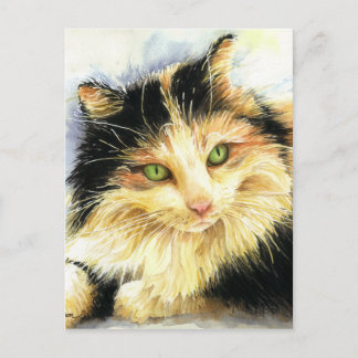 0010 Calico Cat Briefkaart