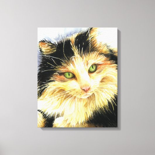 0010 Calico Cat Canvas Afdruk (Voorkant)