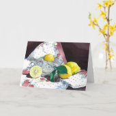 0014 Quand La Vie Vous Donne Des Citrons Carte D'A (Fleur jaune)