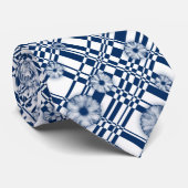 001 bloempatroon controleren stropdas (Opgerold)