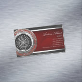 [001] Vegvisir - Viking Silver Magic Runass Magnetisch Visitekaartje (Voorbeeld)