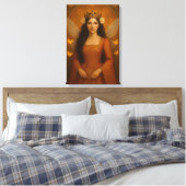 002_A fairy princess in burnt orange. Canvas Afdruk (Insitu (Slaapkamer))